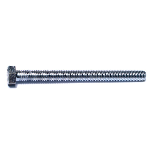 Midwest Fastener 1/2"-13 Hex Head Tap Bolt, Zinc Plated Steel, 6 in L, 25 PK 01015 - main